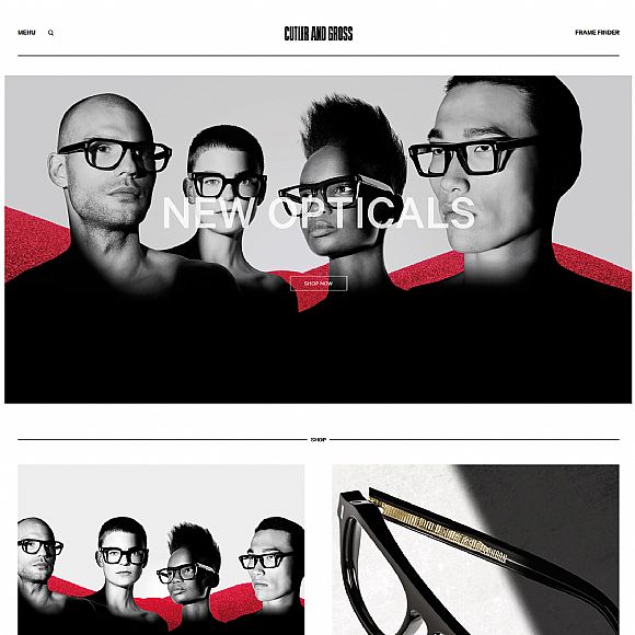 英国时尚眼镜品牌CutlerandGross官方网站欣赏