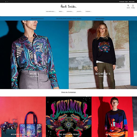 英国Paul Smith原创服装设计师时装品牌网站