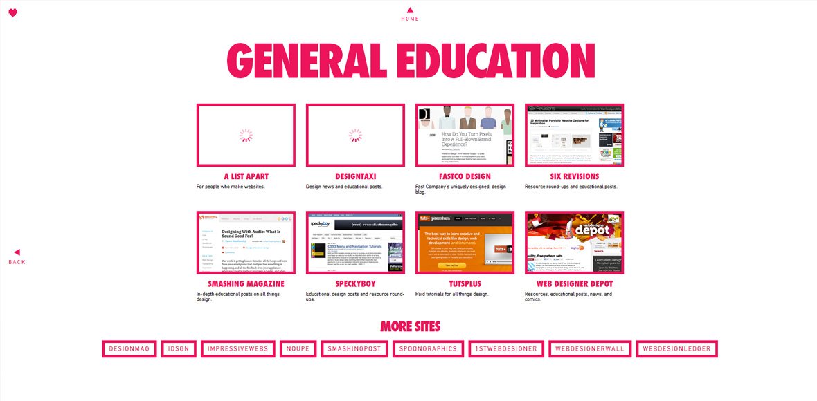 粉色扁平化设计网站